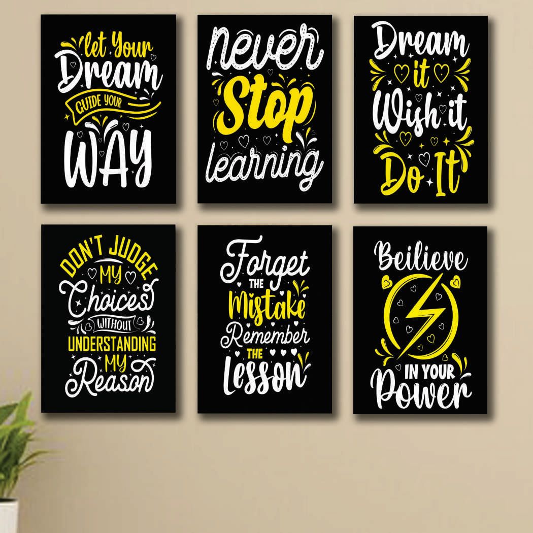 Set of 6 Premium Wall Art Photo Tiles